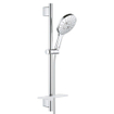 GROHE Rainshower Smartactive 150 Glijstangset - 60cm - ronde handdouche - 3 straalsoorten - gladde doucheslang - met zeepschaal - chroom SW472301