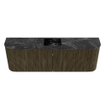 Mondiaz JOYA-DLUX 123.2cm toiletmeubel - ronding links en rechts kleur Shadow - Wastafel FAYE positie Midden Zonder kraangat kleur Lava. SW1422885