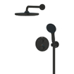 Grohe Precision showerset compleet met handdouche ø11cm 2 straalsoorten en hoofddouche ø25cm mat zwart SW1126466