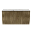 Mondiaz JOYA-DLUX Meuble de salle de bains 80cm - couleur Dusk - Vasque FAYE position Gauche 1 trou de robinet couleur Glace. SW1423148