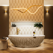 Mondiaz Holm Baignoire îlot - 180x85x52cm - Couleur Oro / Oro SW1015098