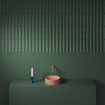 Clou Vale fontein 22cm Keramiek rond zonder kranenbank mat roze SW809548