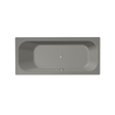 Xenz Aruba Ligbad - 180x80x48 - afvoer Midden - acryl - cement SW103120