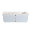 MONDIAZ TURE-DLUX Meuble de toilette 120 cm Clay. EDEN vasque Frappe position droite. Avec 1 trou de robinet. SW1102718