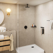 Hansgrohe Vernis plafondarm 10cm voor hoofddouche mat zwart SW651701