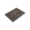 Saniclass Noche Topblad - 60x46cm - zonder kraangaten - 1 sifon-uitsparing - gemeleerd natuursteen - Dark Emperador SW1242382