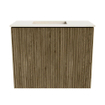 Mondiaz JOYA-DLUX 50cm toiletmeubel - kleur Dusk - Wastafel FAYE positie Links 1 kraangat kleur Meli. SW1425802
