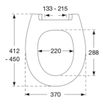 Pressalit Calmo closetzitting met softclose en lift off incl. D72 uni scharnier wit 0604521
