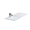 HR Badmeubelen Thin lavabo pierre composite 120,5x2x45,5cm cuve GA blanche brillant 1tr robinet SW458039