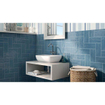 SAMPLE Ceralto Ceralto Wandtegel 11x25cm 7mm witte scherf Blue Steel SW914442