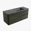 Mondiaz CIRO-DLUX Badkamermeubelset - 120x45x50cm - Solid surface wastafel Lava - 1 wasbak Rechts - 1 kraangat - 2 lades - Shadow SW1532291
