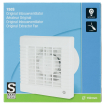 Sanivesk Standard ventilateur - Ø150 Sur interrupteur (lumière) - Carré - Blanc SW1212656