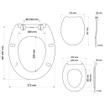 Tiger Blade Toiletbril met deksel Duroplast Wit SW877138