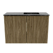 Mondiaz JOYA-DLUX Meuble de salle de bains 60cm - couleur Dusk - Vasque FAYE position Droite Sans trou de robinet couleur Lava. SW1423228
