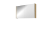 Proline spiegelkast xcellent avec double portes en miroir, 2 portes 100x14x60cm chêne idéal SW350572