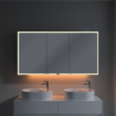Villeroy & Boch My View Now armoire de toilette - avec 3 portes avec éclairage LED et éclairage de lavabo 140x75x16.8cm - avec interrupteur marche/arrêt SW701121