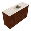 Mondiaz JOYA-DLUX 70cm meuble de salle de bains - couleur Ruby - Vasque FAYE position Milieu Sans trou de robinet couleur Meli. SW1425350