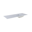 Saniclass Vygo Lavabo-meuble - 121x2x46cm - trop-plein - 1 bassin à droite - 1 trou de robinet - céramique - blanc brillant SW1471926