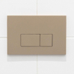 QeramiQ Dely Swirl Pack WC - 36.3x51.7cm - réservoir encastré Geberit UP720 Duofix Sigma - abattant fin - plaque de déclenchement taupe - boutons rectangulaires - beige SW1413200