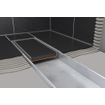 Easy Drain Tegeldrain caniveau de carrelage avec sortie latérale 9.8x120cm 50mm inox 2301766