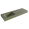 Mondiaz CLOUD Lavabo suspendu - 140cm - lavabo à gauche - bord 12cm - Solid Surface Army SW422665