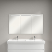 Villeroy & Boch My View armoire de toilette encastrable avec éclairage à LED 3 intensités variables avec 3 portes 130,1x74,7x10,7cm SW60433
