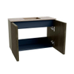 Mondiaz JOYA-DLUX Meuble de toilette 60cm - couleur Shadow - Lavabo FAYE position Milieu Sans trou de robinet couleur Arena SW1424782
