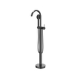IVY Bond Mitigeur thermostatique de baignoire - posé - cooltouch - avec bec cascade - chrome noir PVD SW1031203