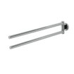 Tiger Noon porte-serviettes - 45cm - double - pivotant - chrome SW296142