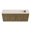 Mondiaz JOYA-DLUX 100cm toiletmeubel - kleur Dusk - Wastafel FAYE positie Rechts Zonder kraangat kleur Meli. SW1425835