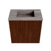 Mondiaz JOYA-DLUX 40cm toiletmeubel - kleur Ruby - Wastafel FAYE positie Midden Zonder kraangat kleur Oza. SW1425491