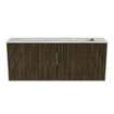 Mondiaz JOYA-DLUX 100cm toiletmeubel - kleur Shadow - Wastafel FAYE positie Rechts 1 kraangat kleur Glace. SW1422760