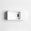 Clou New Flush 3 fontein 35x18cm voorbewerkt kraangat aluite Wit mat SW106245