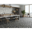 STN Ceramica carreau mural et de sol - 59.5x59.5cm - 9.5mm - rectifié - Terrazzo - Noir SW857381