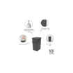 Brabantia Sort & Go Afvalemmer - 16 liter - hengsel - met beugel - donker grijs SW1117368