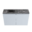 MONDIAZ TURE-DLUX Meuble de toilettes 80 cm Clay. Lavabo EDEN Lava position gauche. Avec 1 trou de robinet. SW1103720