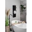 Eurom sani 800 comfort chauffage salle de bain 115x55cm wifi 800watt verre noir SW656485