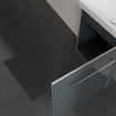 Villeroy & Boch Avento meuble sous lavabo 512x520x348 1 porte charnière droite crystal gris SW59883