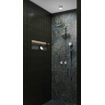 IVY Bond Ensemble de douche pluie - encastré - symmetry - inverseur d'arrêt 2 voies - bras de plafond 30 cm - douche de tête slim 20 cm - barre de douche avec sortie - flexible de douche 150 cm - douchette barre - Chrome SW1033241
