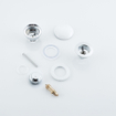 FugaFlow Eccelente Bouchon de vidange à clapet - céramique - blanc brillant SW1469079