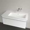 Villeroy & Boch Venticello Lavabo pour meuble - cuve à droite sans trou de robinet - 100x50cm - trop-plein - céramique - blanc 1025137