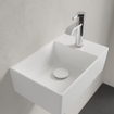 Villeroy & Boch Memento 2.0 lave-mains dessous rectifié 40x26cm - sans trop-plein 1 trou de robinet ceramic+ stone white SW358484