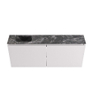MONDIAZ TURE-DLUX meuble WC 120 cm Cale. EDEN lavabo Lava position gauche. Sans trou de robinet. SW1103745
