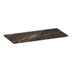 BRAUER Artificial Marble Wastafelblad - 100x46x2 - Zonder kraangat - composiet - Copper Brown SW957295