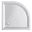 Plieger Kwadrant receveur de douche acrylique quart de cercle 90x90x5cm blanc 0942116