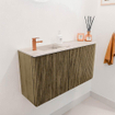 Mondiaz JOYA-DLUX 81.6cm toiletmeubel - ronding rechts kleur Dusk - Wastafel FAYE positie Links 1 kraangat kleur Nata. SW1425928