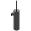 IVY Accessoireset - borstelgarnituur - wand model - handdoekhaak klein - toiletrolhouder - Zwart chroom PVD SW1031608