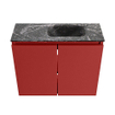 MONDIAZ TURE-DLUX meuble de toilettes 60 cm Fire. Lavabo EDEN Lava position droite. Avec 1 trou de robinet. SW1103760
