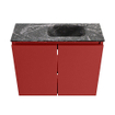 MONDIAZ TURE-DLUX Meuble toilette - 60cm - Fire - EDEN - vasque Lava - position droite - 1 trou de robinet SW1103760