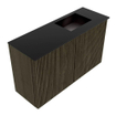 Mondiaz JOYA 70cm toiletmeubel - kleur Shadow - Wastafel FAYE positie Rechts 1 kraangat kleur Urban. SW1421538